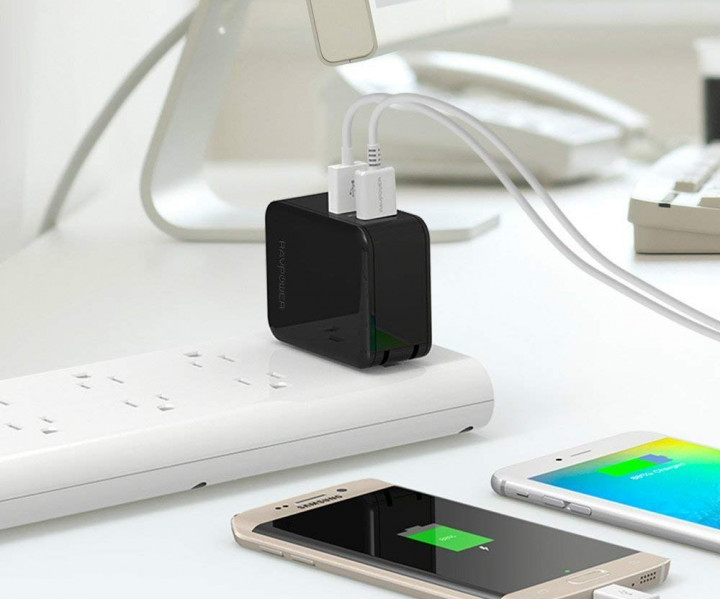 RAVPower 30W Dual USB Charger with Quick Charge 3.0 Black (RP-PC006BK)